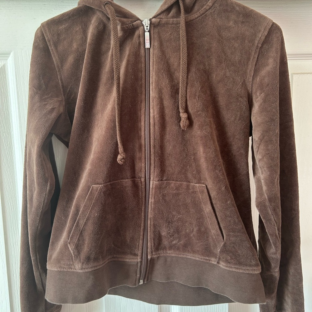 Brown Velour Tracksuit